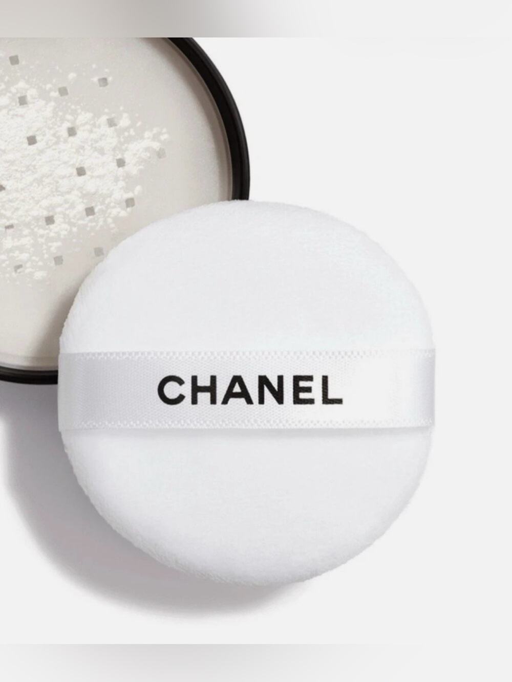 (3) CHANEL White Powder Puffs